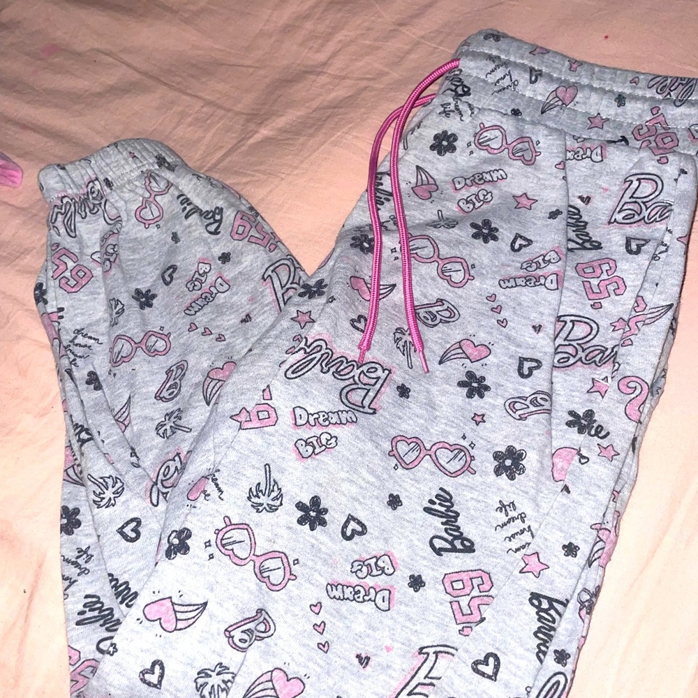 Barbie Gray and Pink Pajama Pants